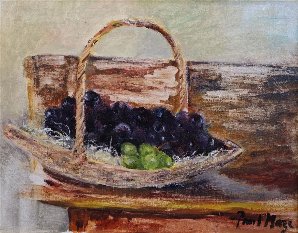 § Paul Lucien Maze (Anglo-French 1887-1979) Grapes 12.75 x 16in.